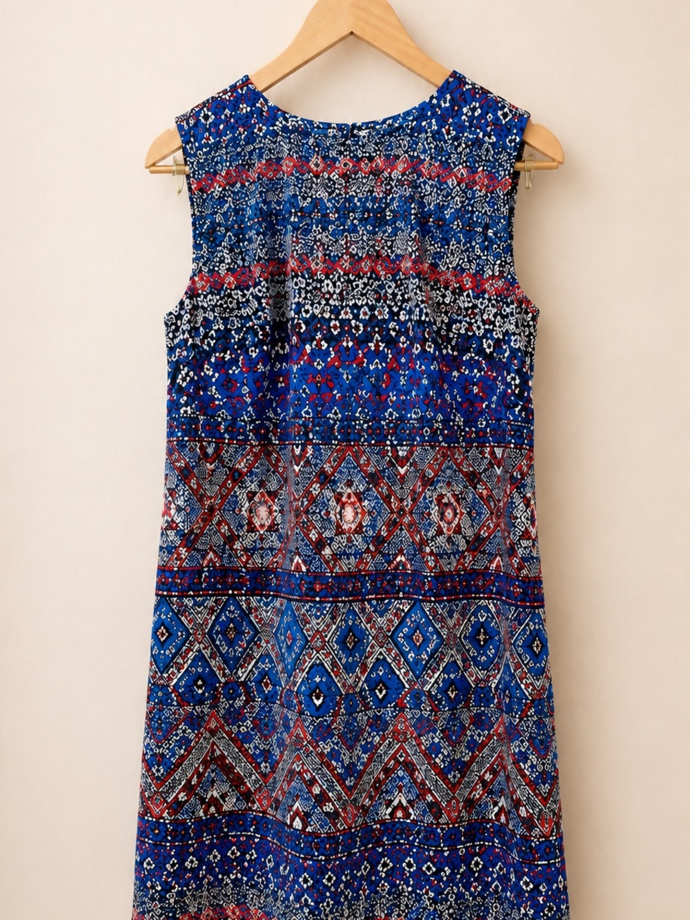 AB Studio Geometric Print Sleeveless Dress Size 6